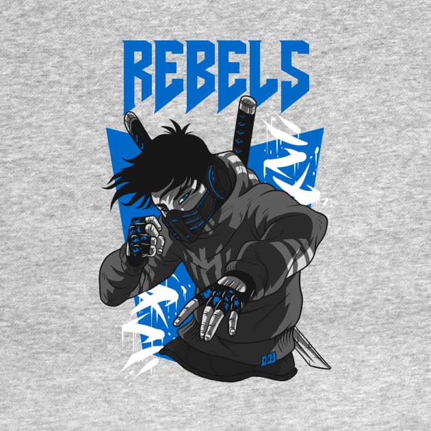 Anime Style Ninja Rebels, For Truly Anime Lovers! Anime Samurai, Manga Samurai, Katana by Redboy